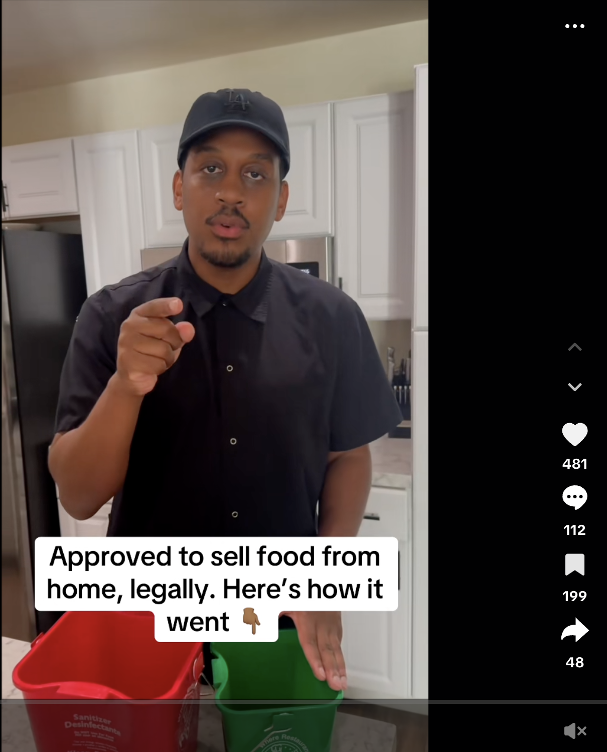 TikTok video: Approved to sell food from home, legally